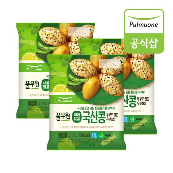 풀무원 국산콩유부초밥 330g x 3개