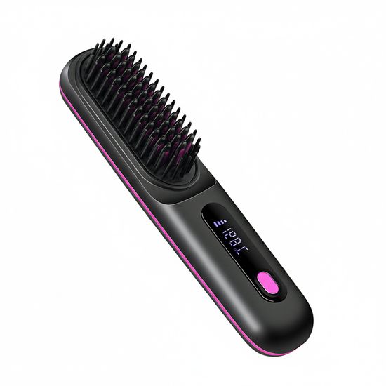 컴스 IH240 휴대용 충전식 무선 빗 고데기