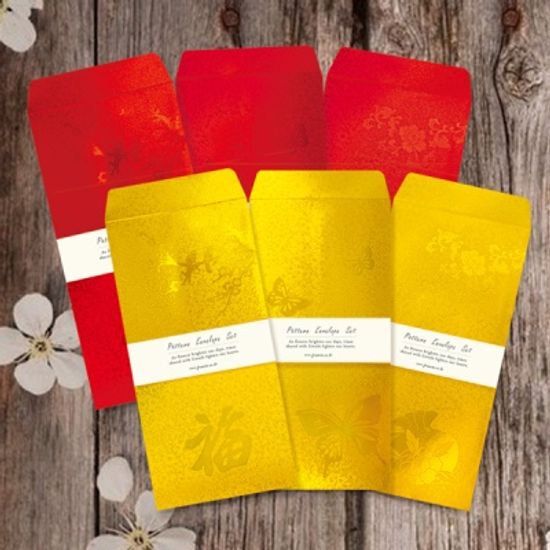 비단봉투 용돈봉투 FB2021p (6종 한세트 = 18장)