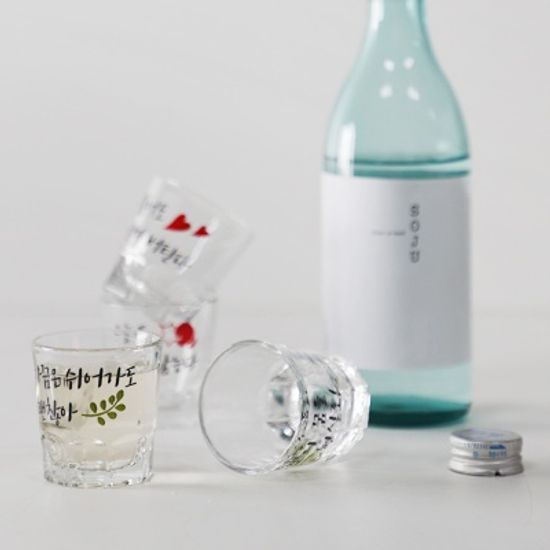 러블리 소주잔 4p 세트