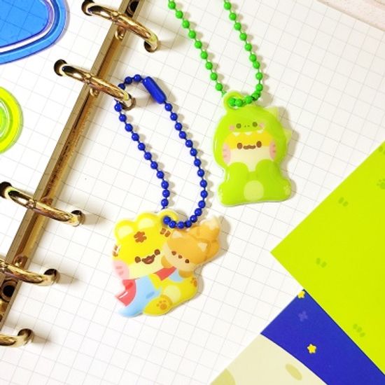 [콩둥이네]어린왕자랑이, 다이노랑이 pvc말랑키링