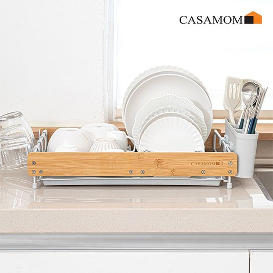 까사맘 우드 식기건조대 1단