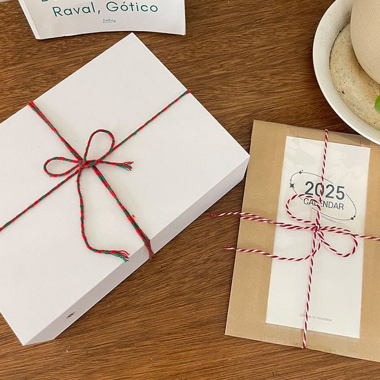 투톤 칼라 트와인 끈 선물 포장 박스 지끈 컬러 21종