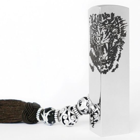 수제도장 인감도장 흑호포효 인피니티스틸 호랑이