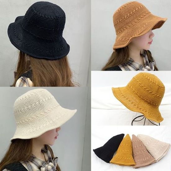 소프트 와이어벙거지S1172라인꽈배기(W95C7D2)