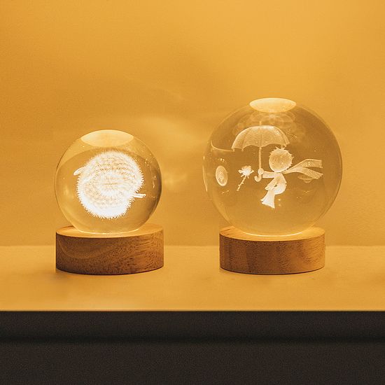 노바리빙 크리스탈 유리구슬 무드등 3D