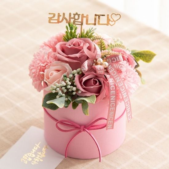 비누 카네이션 센터피스(핑크)