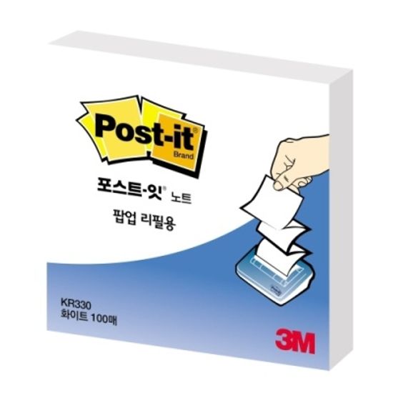 [3M] 포스트잇 팝업리필KR-330 화이트 [개/1] 357033