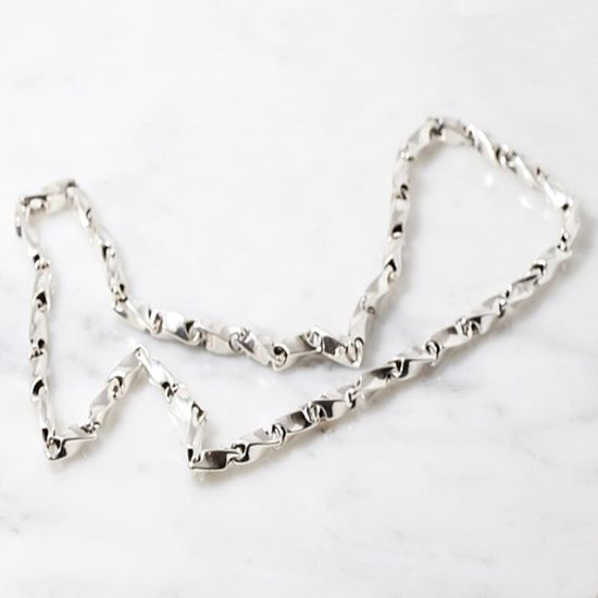 웨이브 4mm 은목걸이 실버 체인 순은 925실버