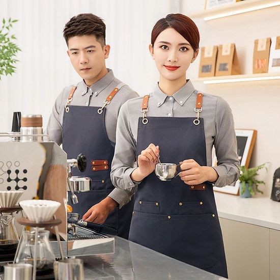 카페 바리스타 앞치마 캔버스 방수 작업복(WE16260)