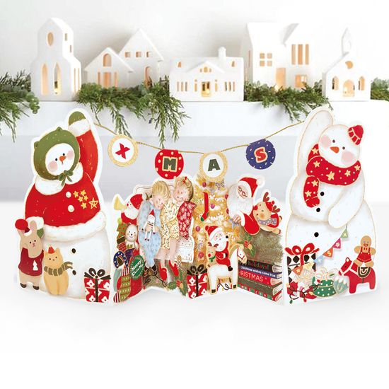 [FS41] 크리스마스 손들어 입체카드 (3종 1세트)