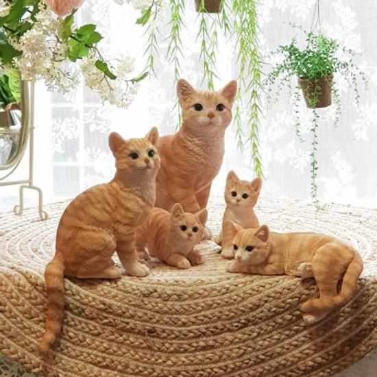 고양이 패밀리 장식인형