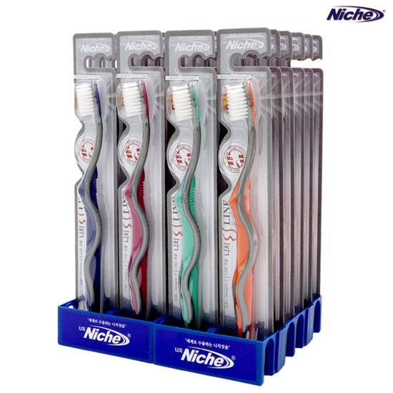 니치 에스라인 칫솔 미세모 24입