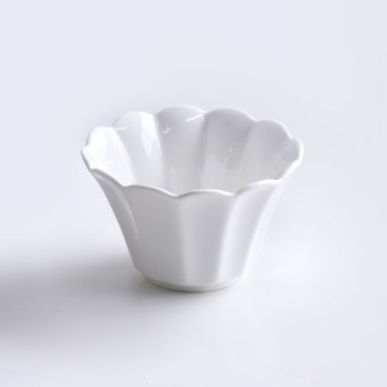 플로렌스 유광 화이트 도자기 공기 1p  