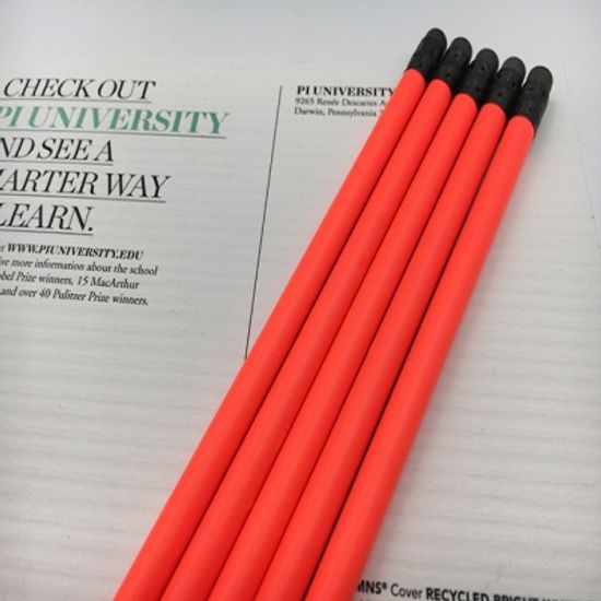 [네온핑크]NEON PINK-5P 나미브 메시지각인 원목연필