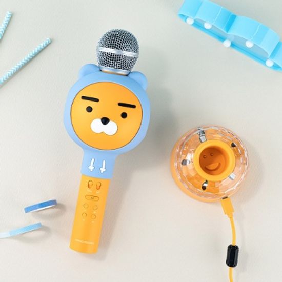카카오프렌즈 후드라이언 블루투스 마이크 스피커