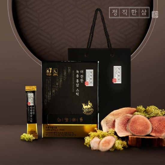 정직한삼 더 진한 녹용홍삼스틱 100포 (+쇼핑백)