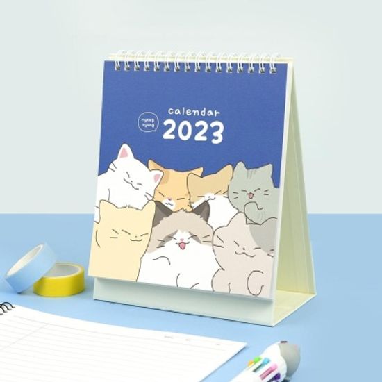 핑크풋 냥냥2023탁상캘린더