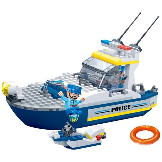 반바오 조립블록시티 경찰 경비정 모형 만들기