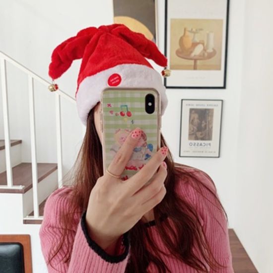 Two Bell Dancing Hat 춤추는딸랑이산타모자