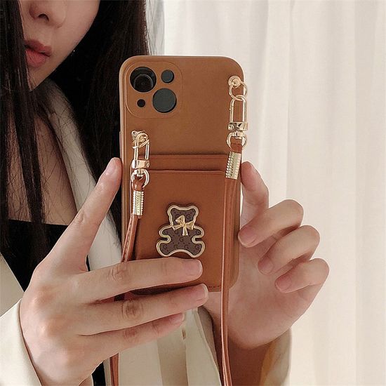 갤럭시 s24 23 22 21 20 노트20 곰돌이 스트랩 케이스