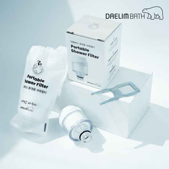대림바스 여행용 샤워기필터 휴대용 본품+필터3P SET