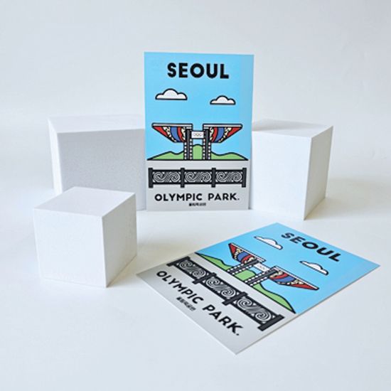 올림픽공원 엽서_서울여행_랜드마크,기념품_2매1set