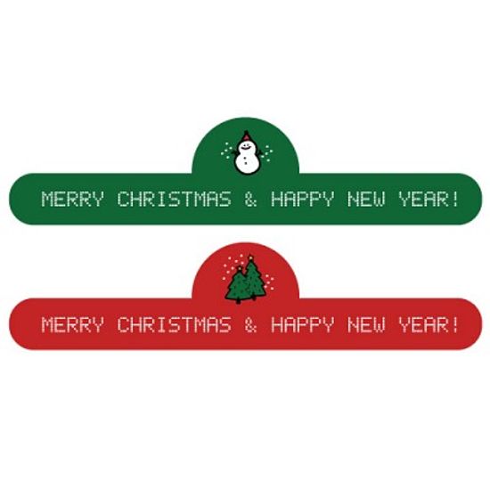 수제데코스티커크리스마스 띠지