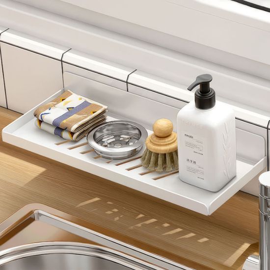 무타공 물빠짐 선반 30cm 일자형 벽걸이 선반 N727