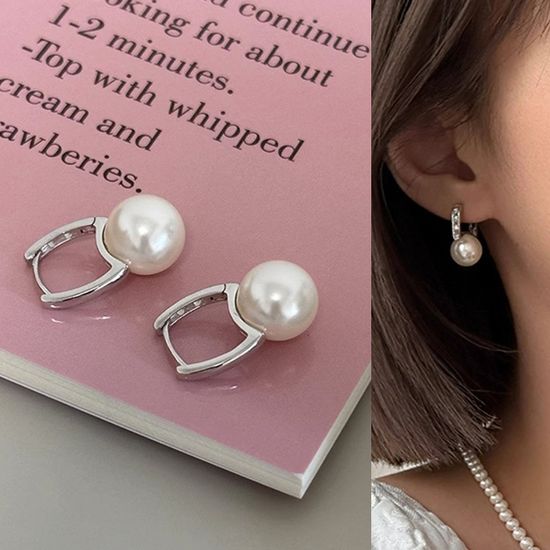 데이디 왕 진주 데일리 럭셔리 비즈 드롭 귀걸이