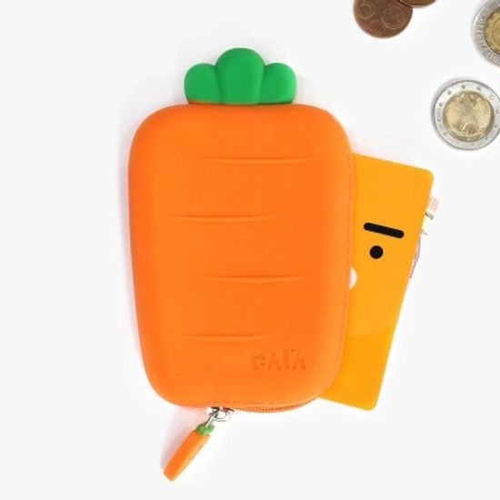 핑크풋 당근 카드 동전 지갑