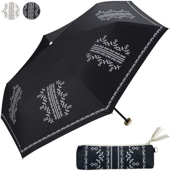 WPC 3단양산_크로스 스티치 프린트 미니 801-514