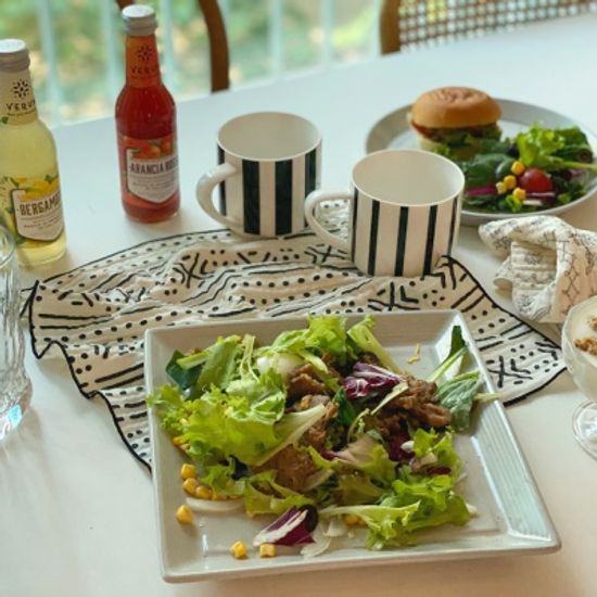 케이블랑 모던 키친크로스 행주 테이블매트 (2colors)