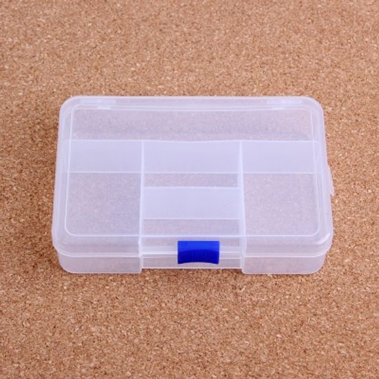 투명 소품 수납함 멀티박스(5칸)/미니 정리함 부품함