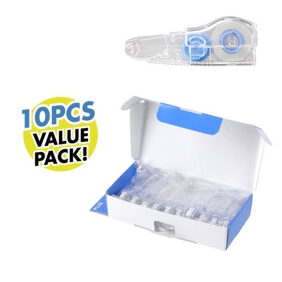 플러스 펜타입 수정테이프 WH-605+리필 1p 1Box(10개)