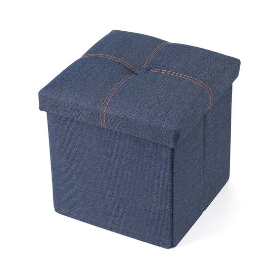 스툴스 데님 수납의자(30cm) 접이식스툴