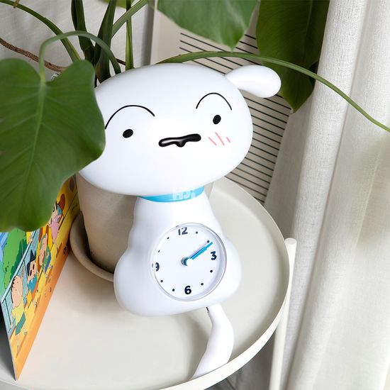 짱구 흰둥이 무소음 벽시계 벽걸이 시계 CSC-B01