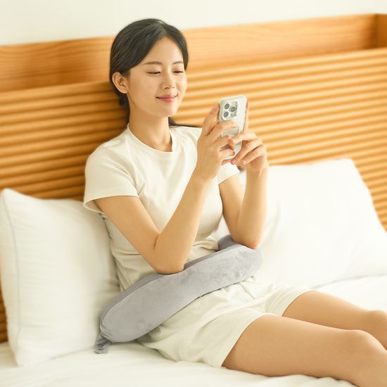 지티스 양면 접히는 기내용 다용도 목베개