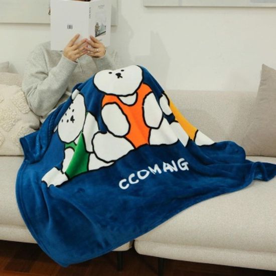 핑크풋 꼬망포근한담요