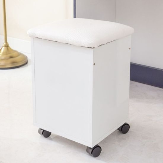 왓슨 수납 화장대 의자 소 이동식 방석의자 (착불)