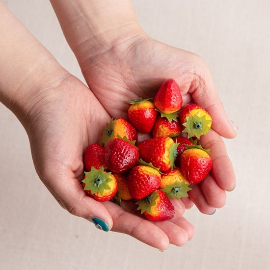 스티로폼 딸기 모형 20개(2.5cm)