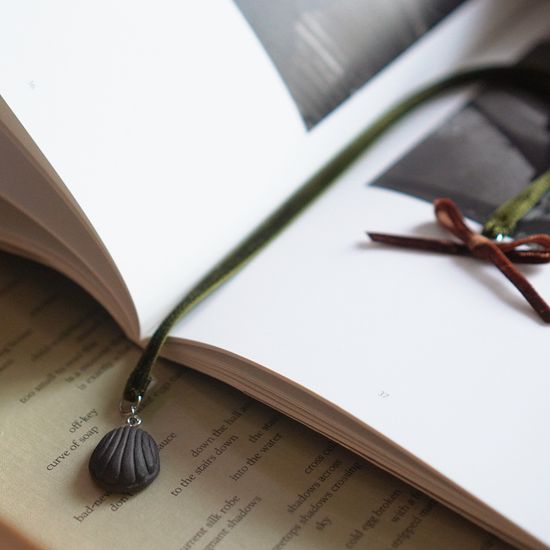 [선물포장] 블랙 마들렌 Bookmark 북마크 책갈피