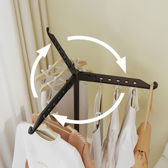 접이식 스탠드 이동식 행거 선반 시스템 옷장 옷걸이