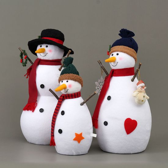 [도토로]화이트 스마일 눈사람 가족 3종세트