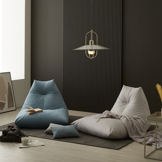 [특가]대형 파우치 SP202 스웨이드 소파 [풋스툴세트]