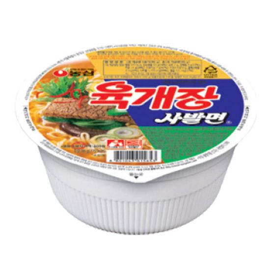 농심 육개장 사발면 86g 24개
