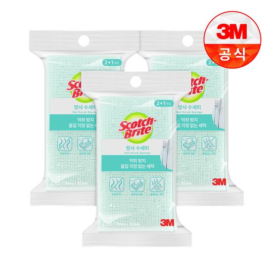 [3M]망사수세미 2+1입 x 3개