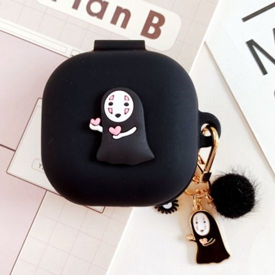 갤럭시버즈라이브케이스 캐릭터 실리콘 키링 고리 SET