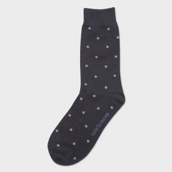 위트 도트 양말(챠콜그레이)