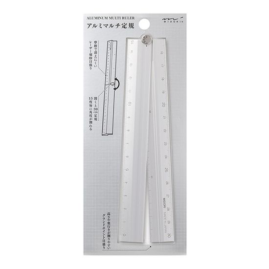 Aluminium multi Ruler [30cm] Sliver A